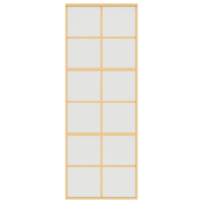 Schiebetür Golden 76x205 cm Matt ESG-Glas und Aluminium