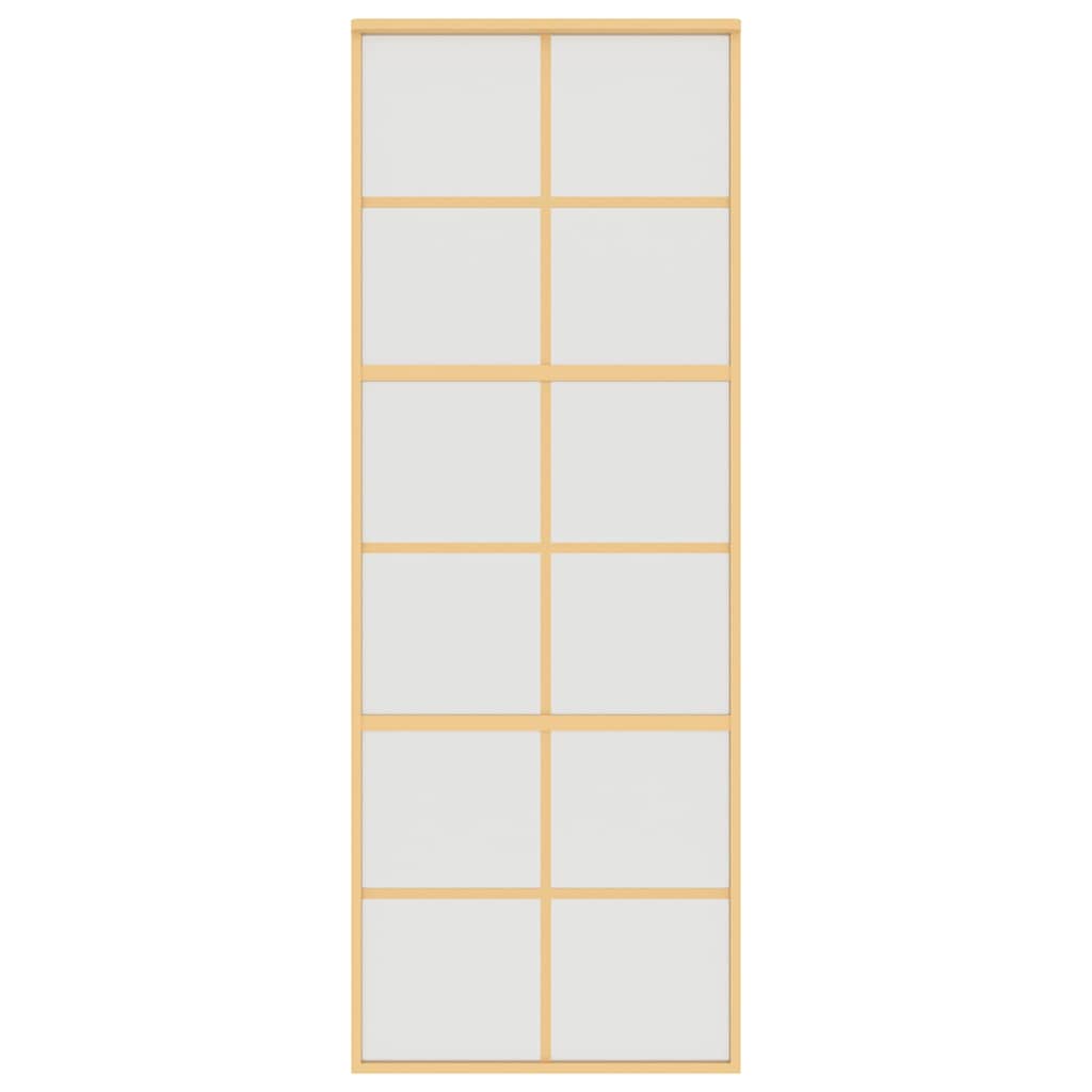Schiebetür Golden 76x205 cm Matt ESG-Glas und Aluminium