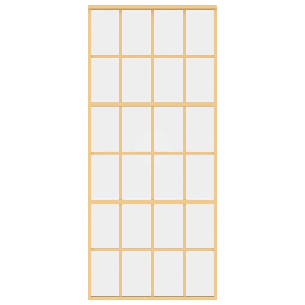 Schiebetür Golden 90x205 cm ESG-Klarglas und Aluminium