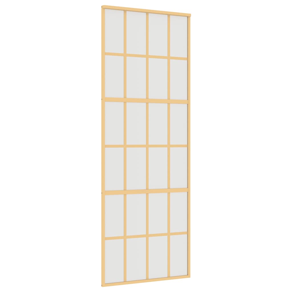 Schiebetür Golden 76x205 cm Matt ESG-Glas und Aluminium
