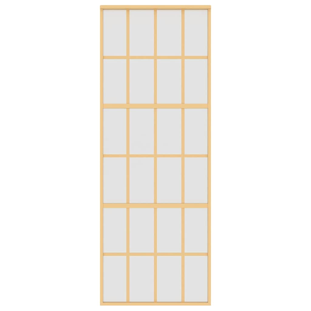 Schiebetür Golden 76x205 cm Matt ESG-Glas und Aluminium
