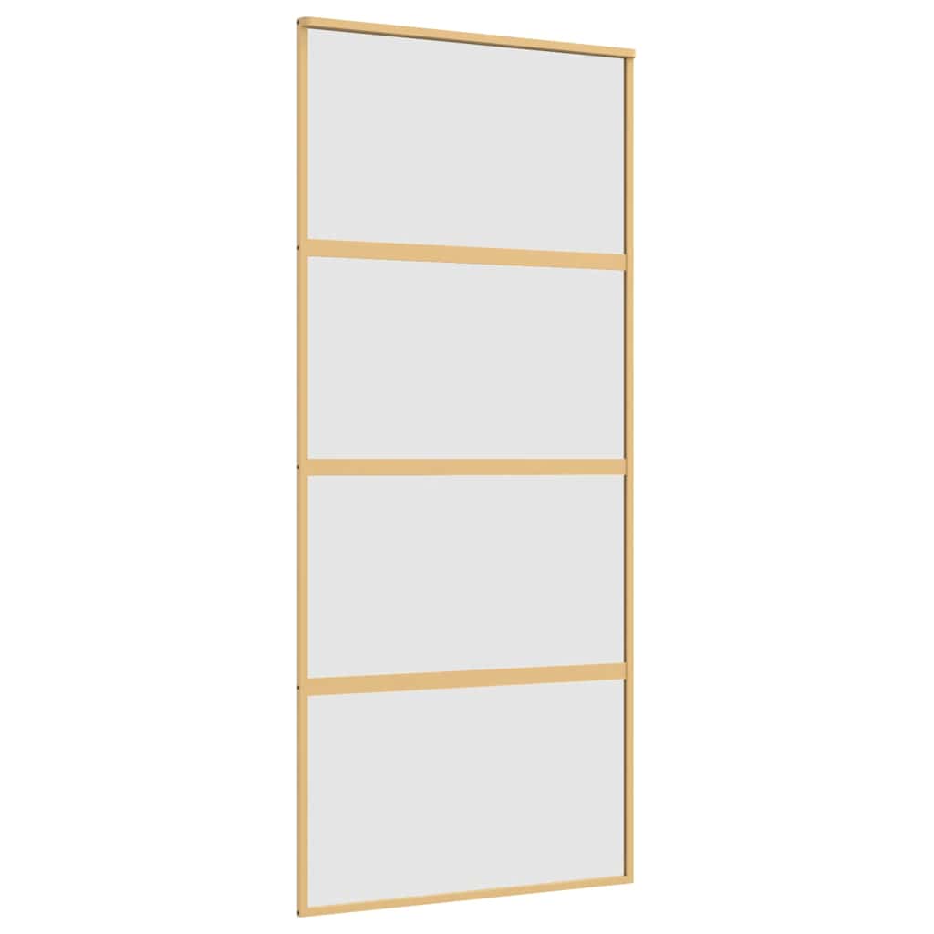 Schiebetür Golden 90x205 cm Matt ESG-Glas und Aluminium