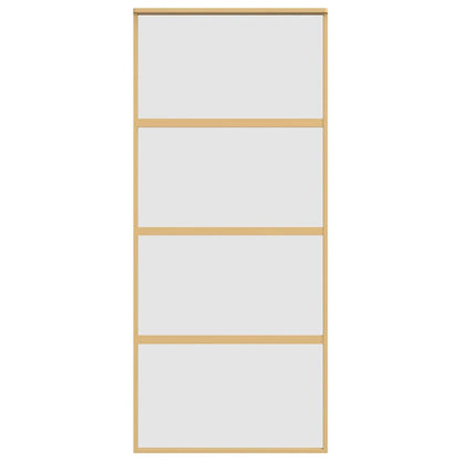 Schiebetür Golden 90x205 cm Matt ESG-Glas und Aluminium