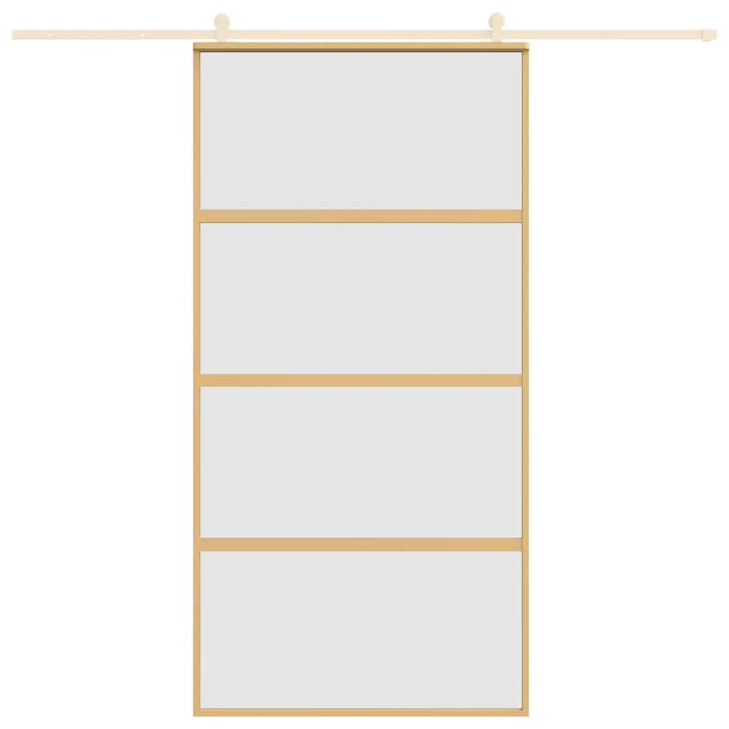Schiebetür Golden 102,5x205 cm Matt ESG-Glas und Aluminium