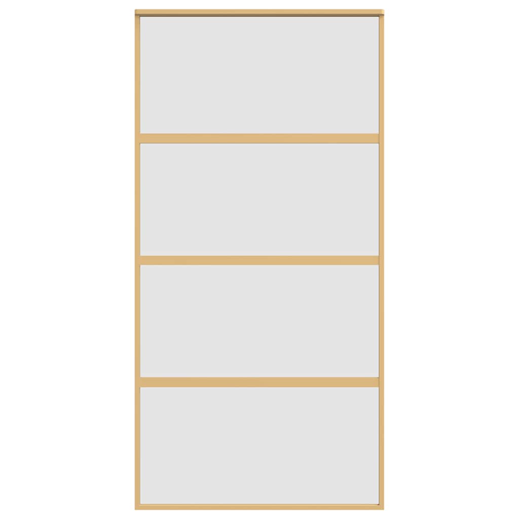 Schiebetür Golden 102,5x205 cm Matt ESG-Glas und Aluminium