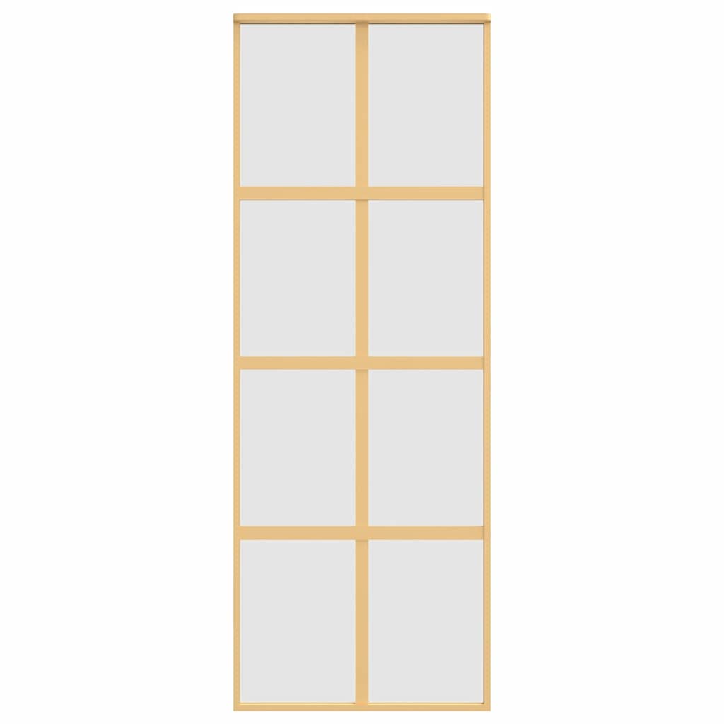 Schiebetür Golden 76x205 cm Matt ESG-Glas und Aluminium
