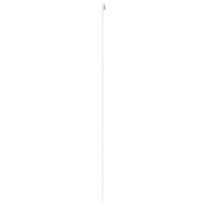 Schiebetür Weiß 76x205 cm Hartglas und Aluminium