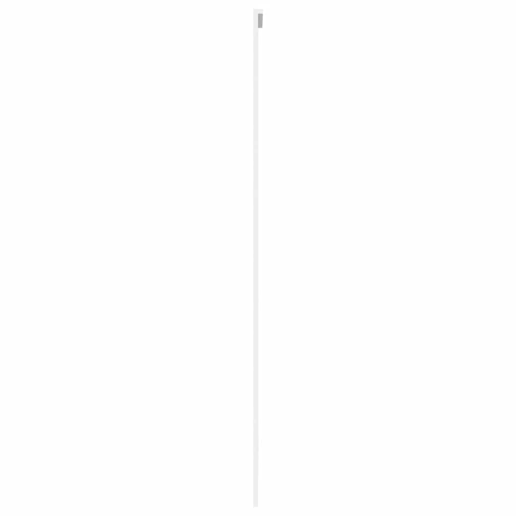 Schiebetür Weiß 102,5x205 cm Hartglas und Aluminium
