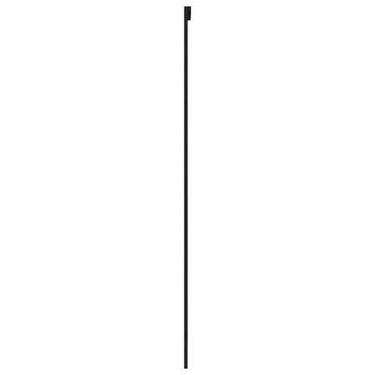 Schiebetür Schwarz 102,5x205 cm Hartglas und Aluminium
