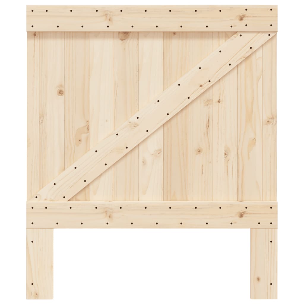 Kopfteil 90x104 cm Massivholz Kiefer