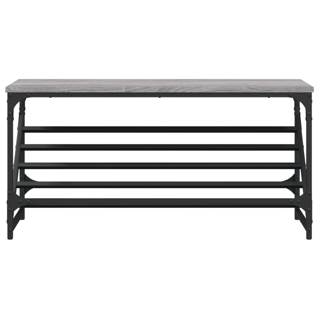 Étagère à chaussures gris Sonoma 90x30x45 cm en bois