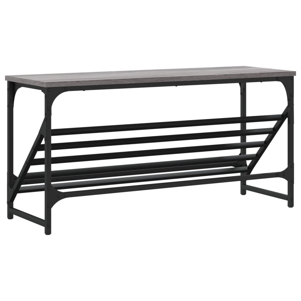 Étagère à chaussures gris Sonoma 90x30x45 cm en bois