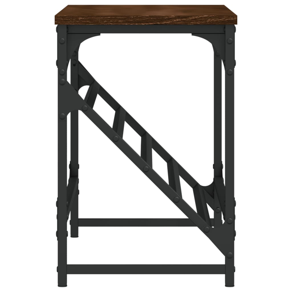 Étagère à chaussures aspect chêne marron 90x30x45 cm en bois
