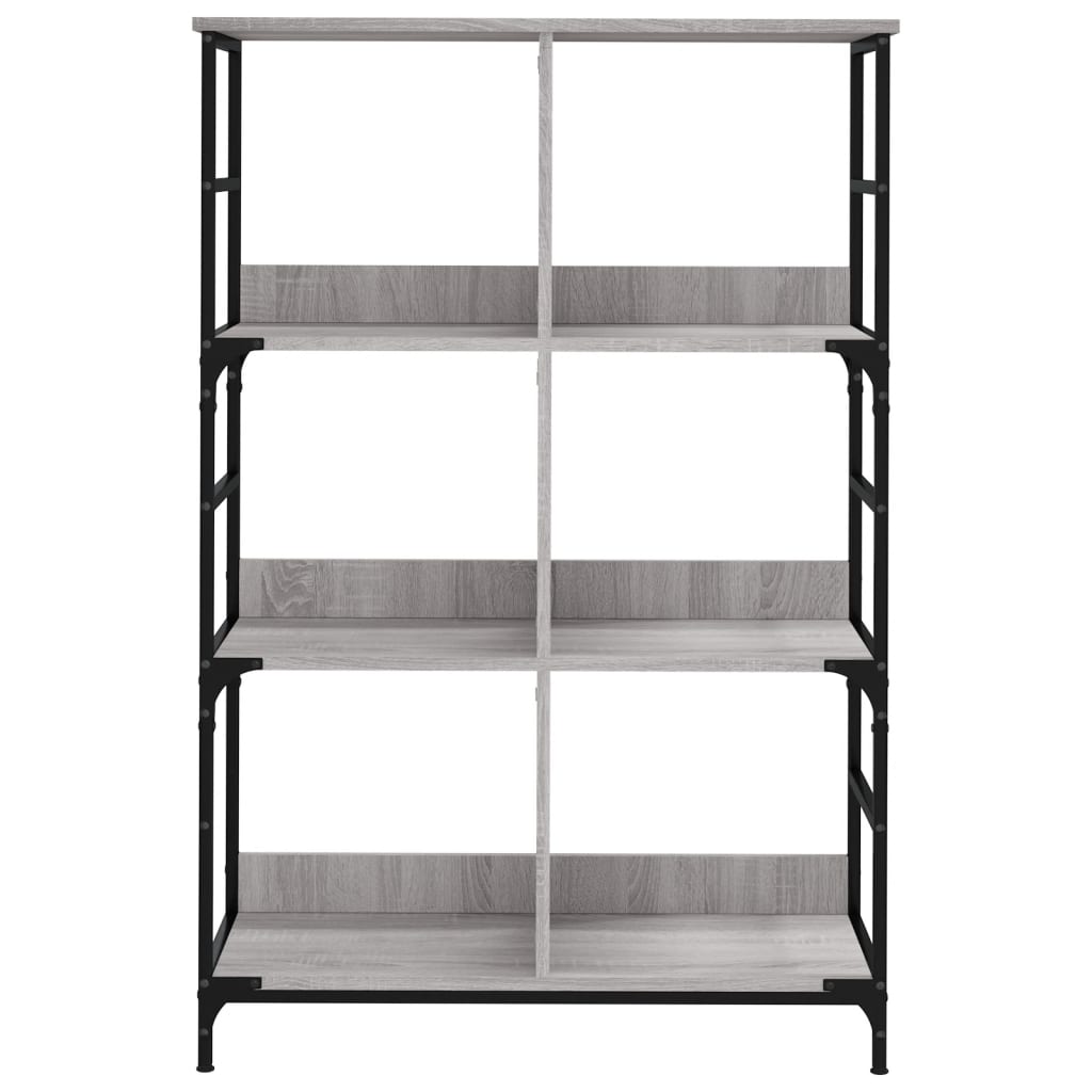 Bookshelf Gray Sonoma 78.5x33x117.5 cm Wood Material