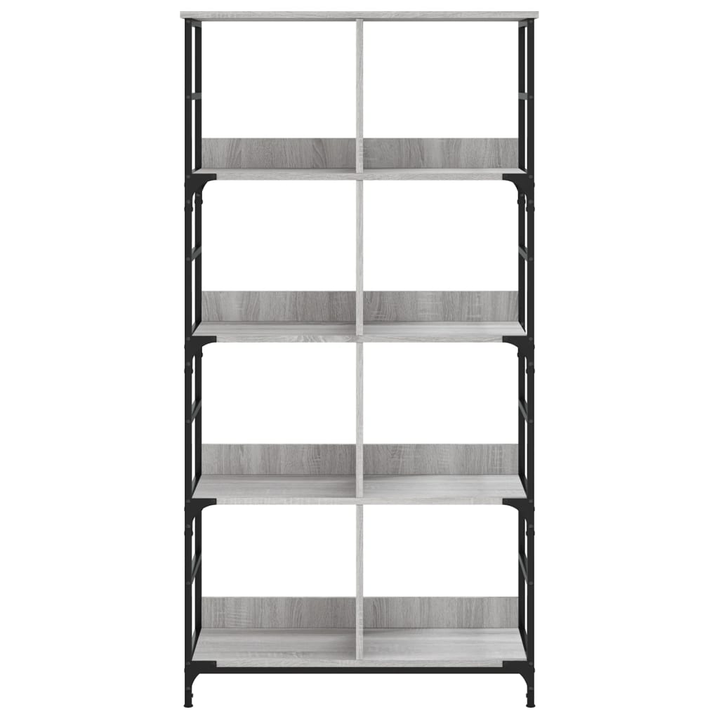 Bookshelf Gray Sonoma 78.5x33x153 cm Wood Material