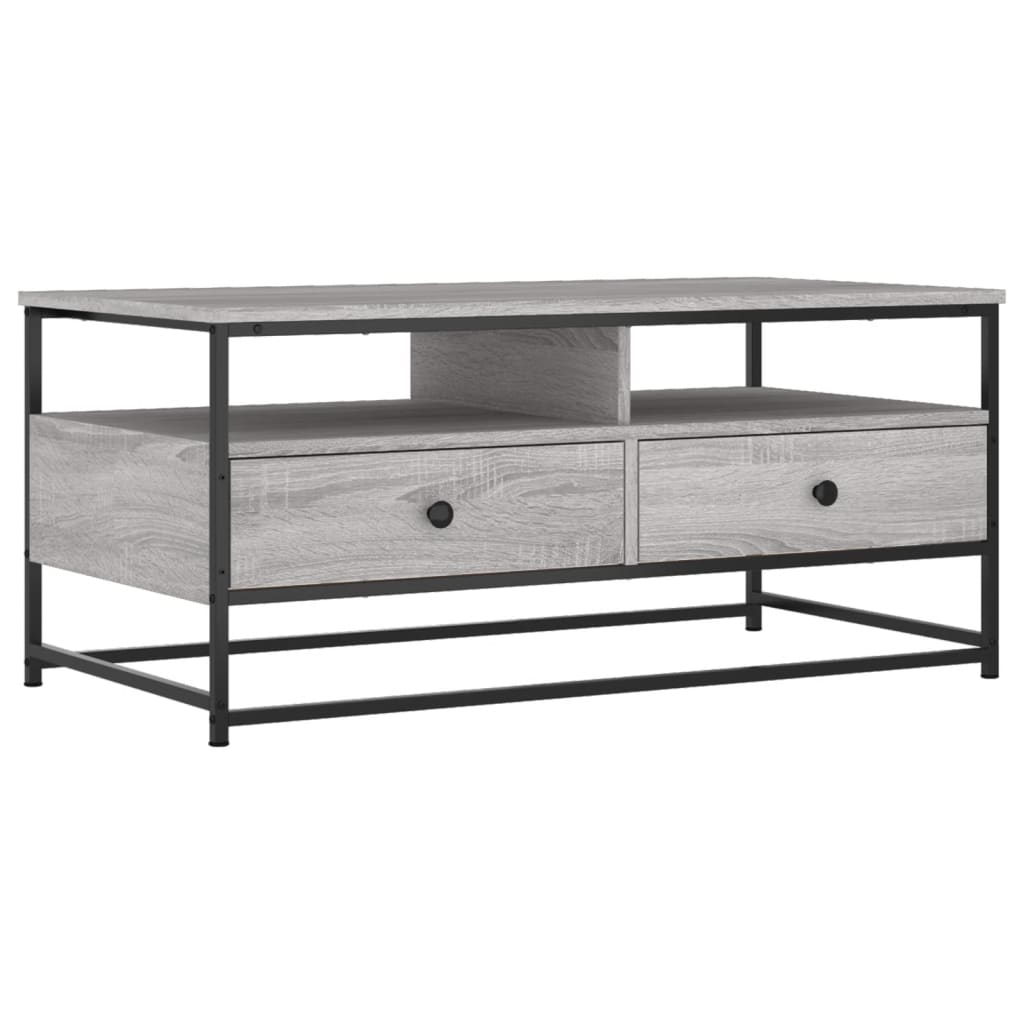 Couchtisch Grau Sonoma 100x51x45 cm Holzwerkstoff