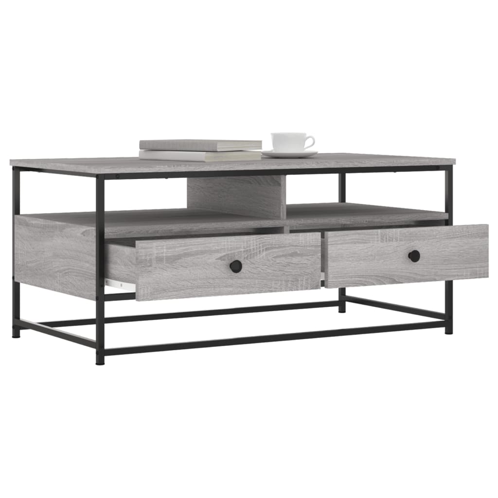 Couchtisch Grau Sonoma 100x51x45 cm Holzwerkstoff