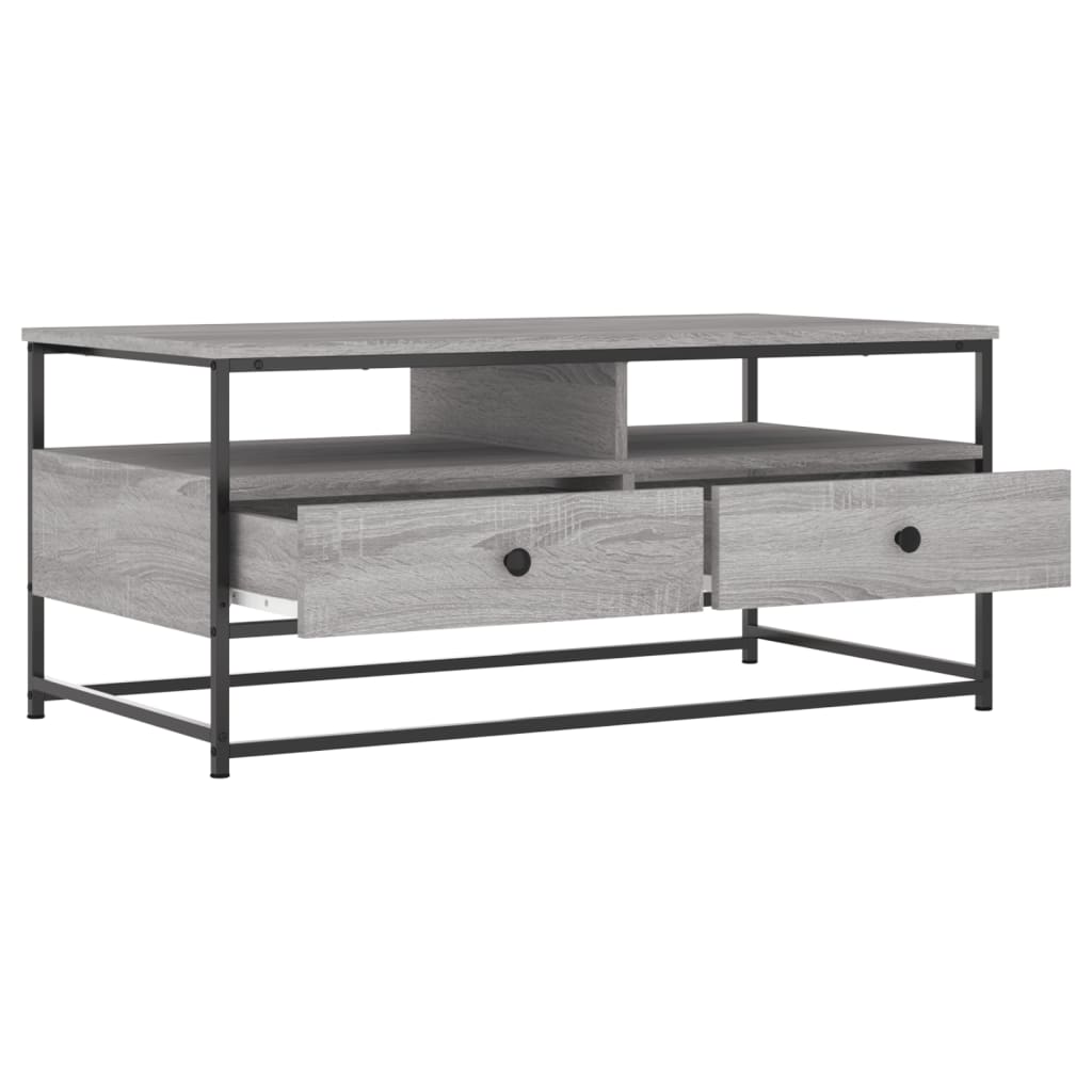 Couchtisch Grau Sonoma 100x51x45 cm Holzwerkstoff