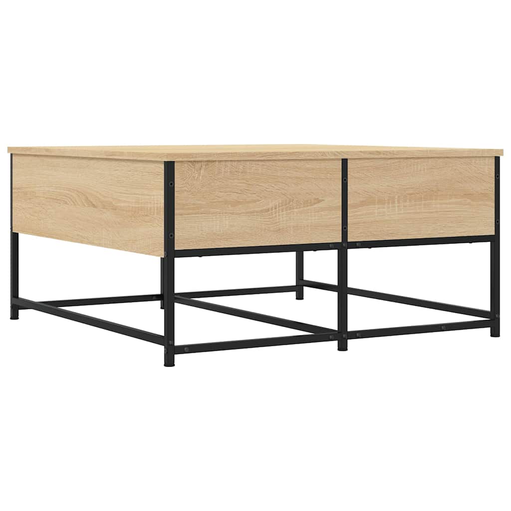 Table basse chêne Sonoma 80x80x40 cm en bois
