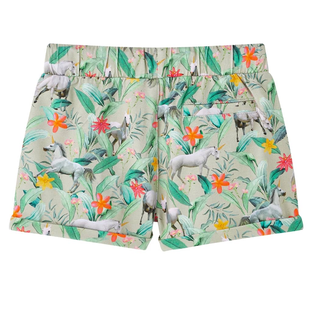 Kindershorts mit Kordelzug Hellkhaki 116