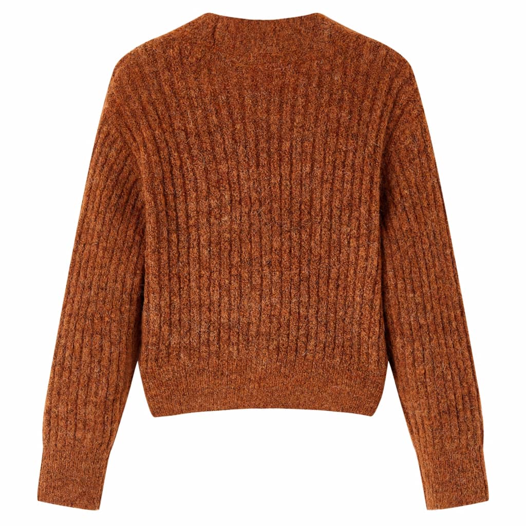 Kinder-Strickjacke Cognac 92