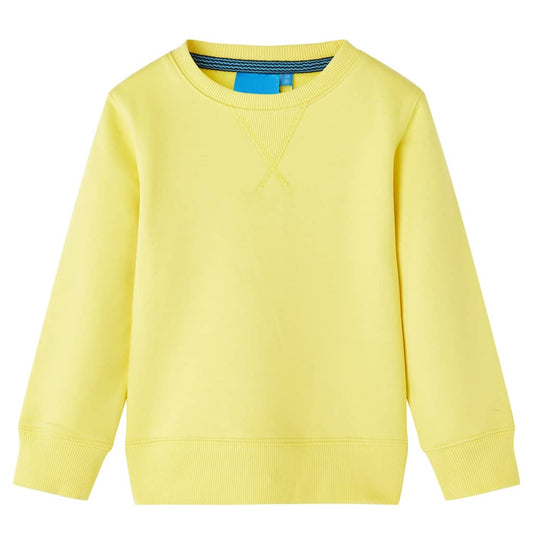 Kinder-Sweatshirt Hellgelb 92