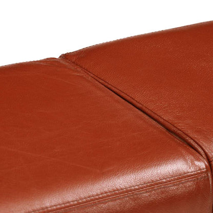 Bank Turnbock-Design Braun 160 cm Echtleder