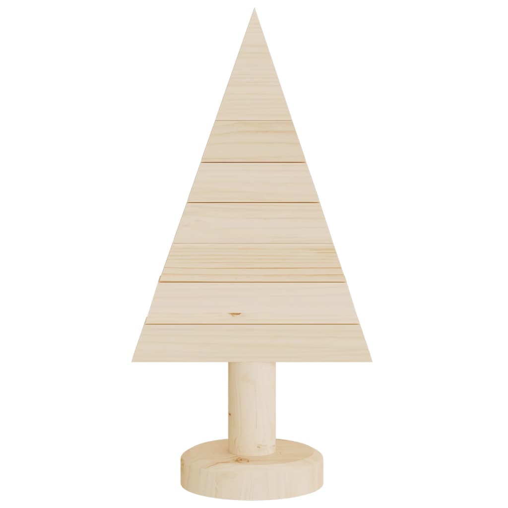 Deko-Weihnachtsbäume 2 Stk. Holz 30 cm Massivholz Kiefer