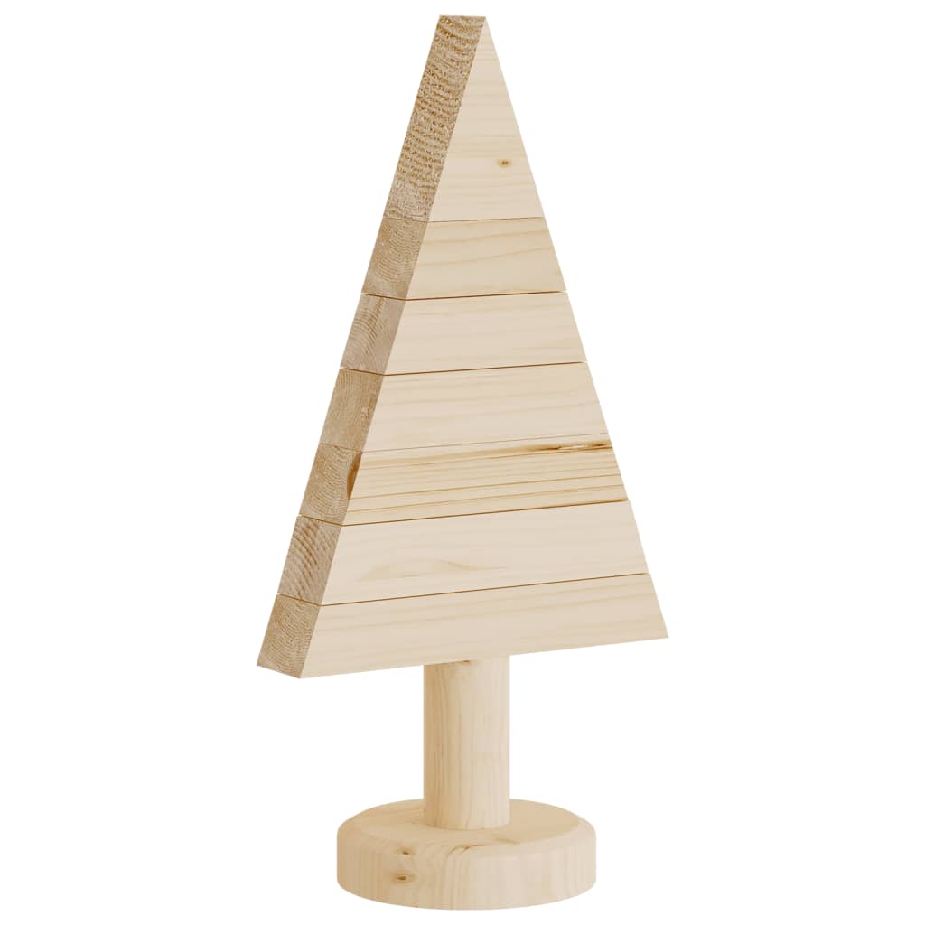 Deko-Weihnachtsbäume 2 Stk. Holz 30 cm Massivholz Kiefer