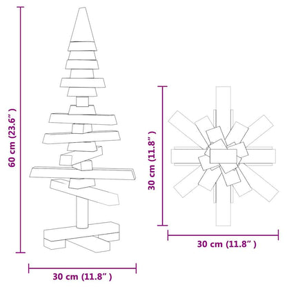 Weihnachtsbaum Holz zum Schmücken 60 cm Massivholz Kiefer