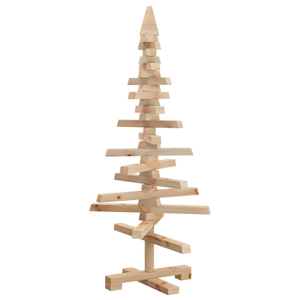 Weihnachtsbaum Holz zum Schmücken 90 cm Massivholz Kiefer