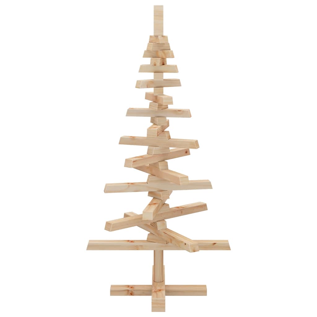 Weihnachtsbaum Holz zum Schmücken 90 cm Massivholz Kiefer