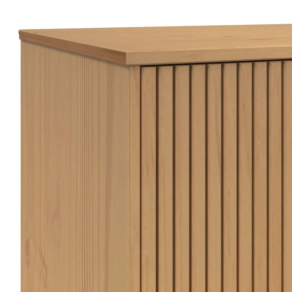 Meuble TV OLDEN marron 114x43x57 cm pin massif