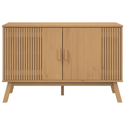 Sideboard OLDEN Braun 114x43x73,5 cm Massivholz Kiefer