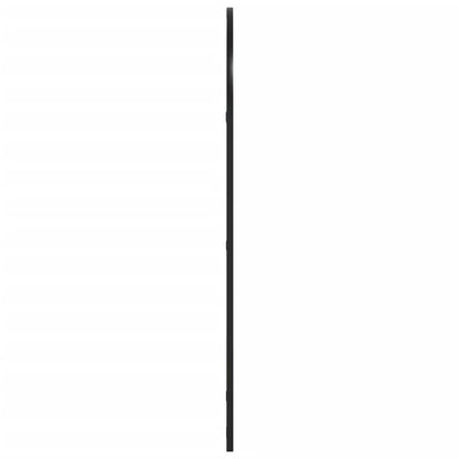 Wandspiegel Schwarz 60x100 cm Gewölbt Eisen