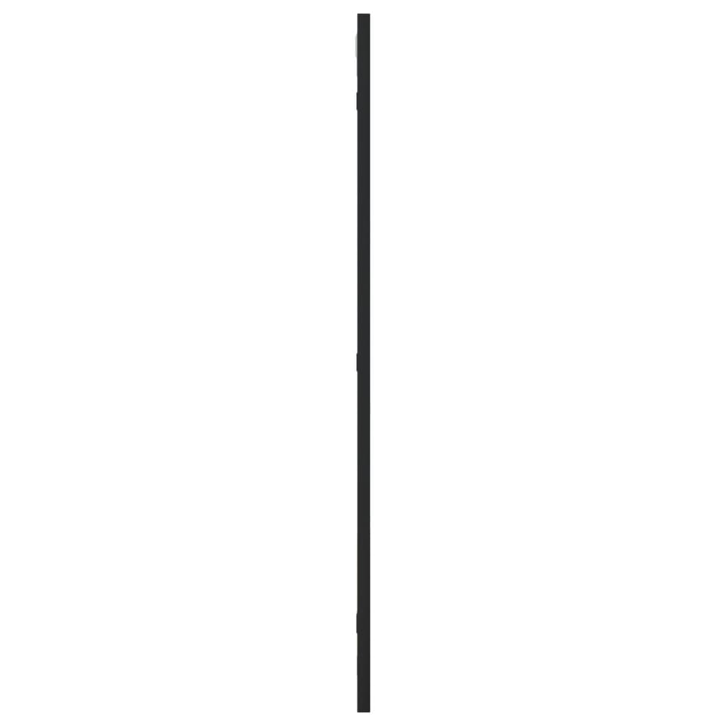 Wandspiegel Schwarz 40x80 cm Rechteckig Eisen