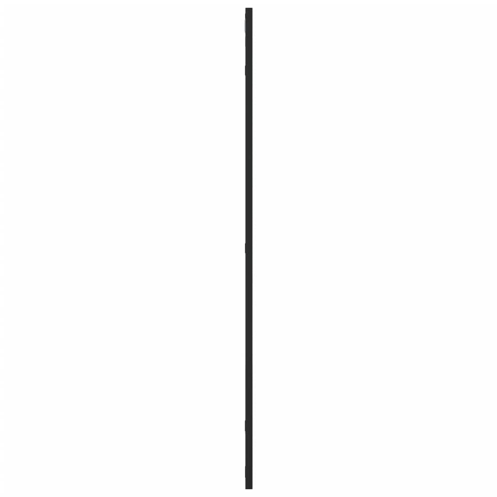 Wandspiegel Schwarz 50x100 cm Rechteckig Eisen