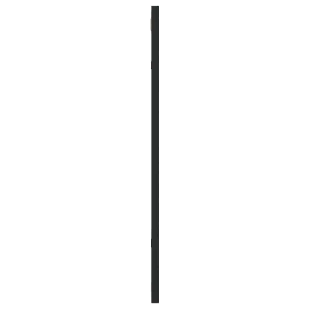 Wandspiegel Schwarz 50x60 cm Rechteckig Eisen