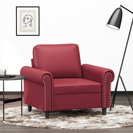 Sessel Weinrot 60 cm Kunstleder