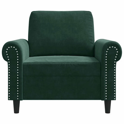 Sessel Dunkelgrün 60 cm Samt