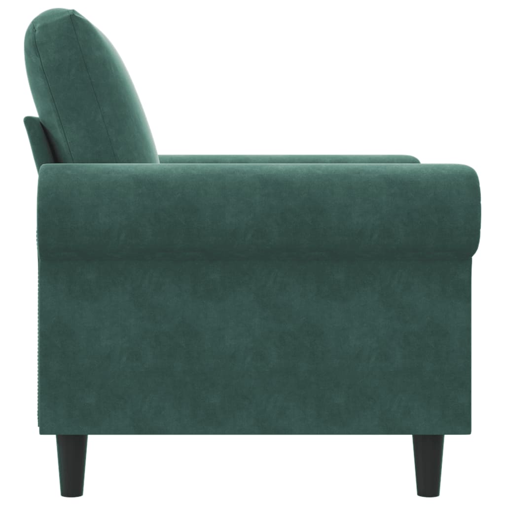 Sessel Dunkelgrün 60 cm Samt