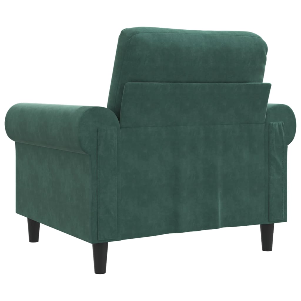 Sessel Dunkelgrün 60 cm Samt