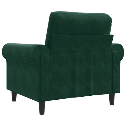 Sessel Dunkelgrün 60 cm Samt