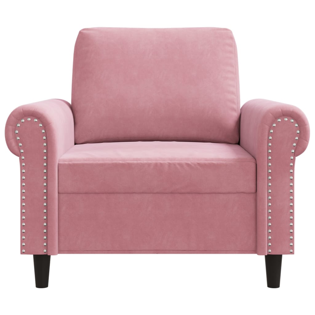 Sessel Rosa 60 cm Samt