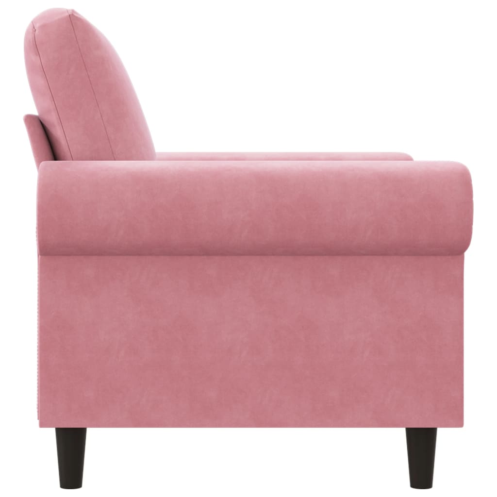 Sessel Rosa 60 cm Samt