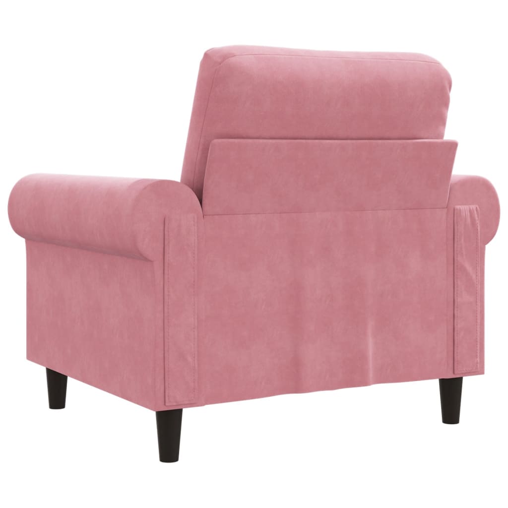 Sessel Rosa 60 cm Samt