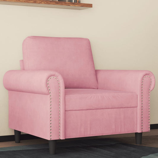 Sessel Rosa 60 cm Samt
