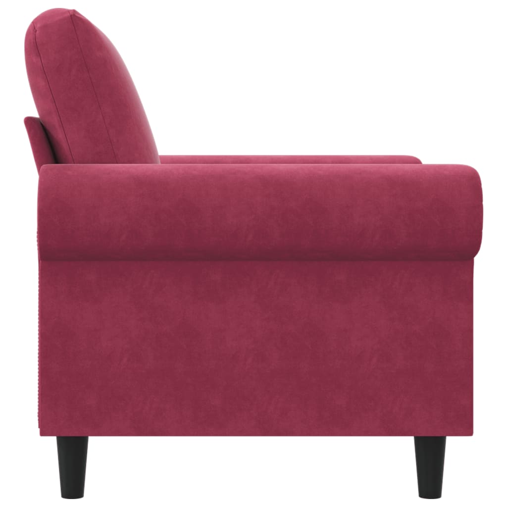 Sessel Weinrot 60 cm Samt