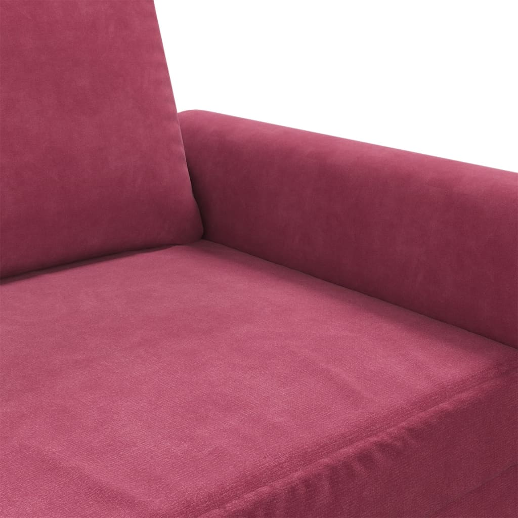 Sessel Weinrot 60 cm Samt