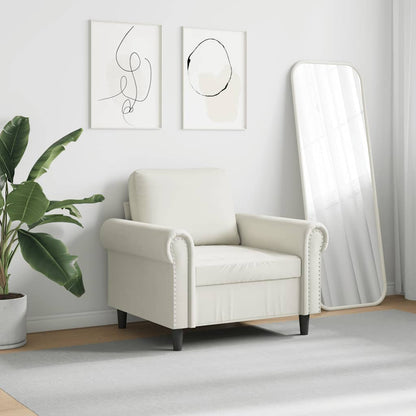 Sessel Creme 60 cm Samt